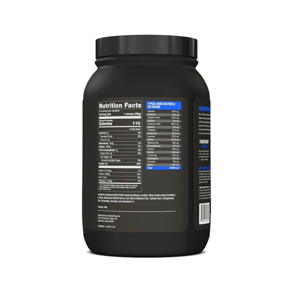 Bodybuilding.com Signature 100% Isolate, 24 servings