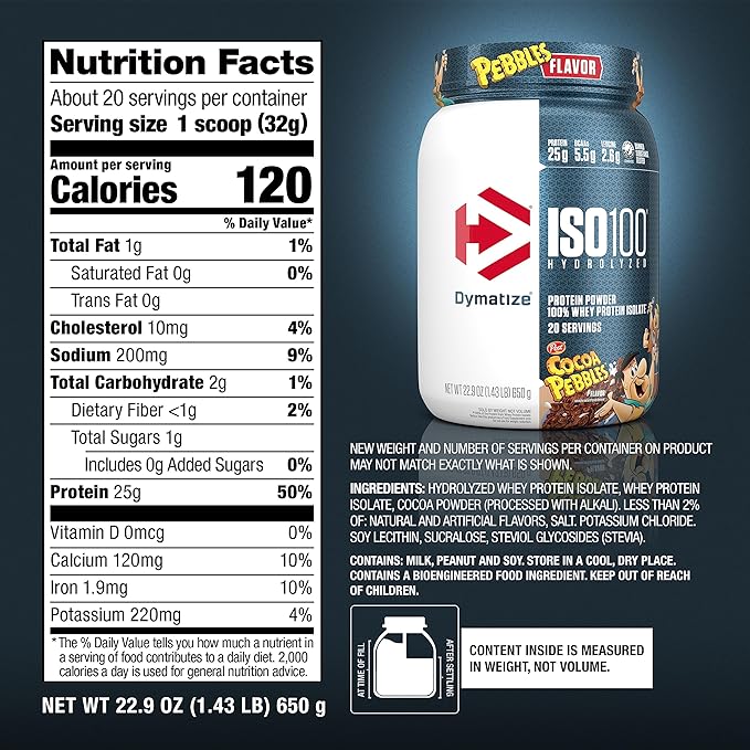 Dymatize ISO 100 Hydrolized Protein Powder