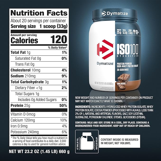 Dymatize ISO 100 Hydrolized Protein Powder