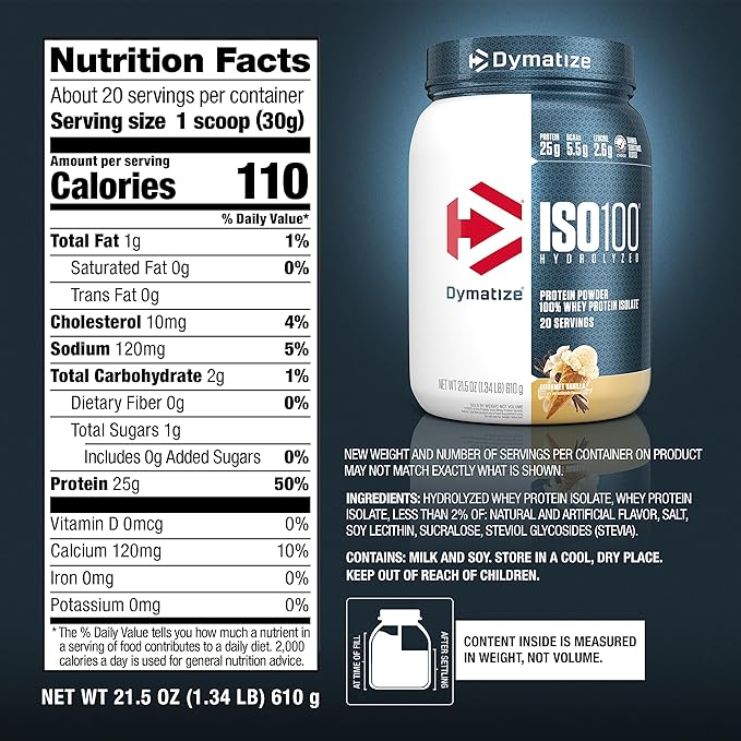 Dymatize ISO 100 Hydrolized Protein Powder