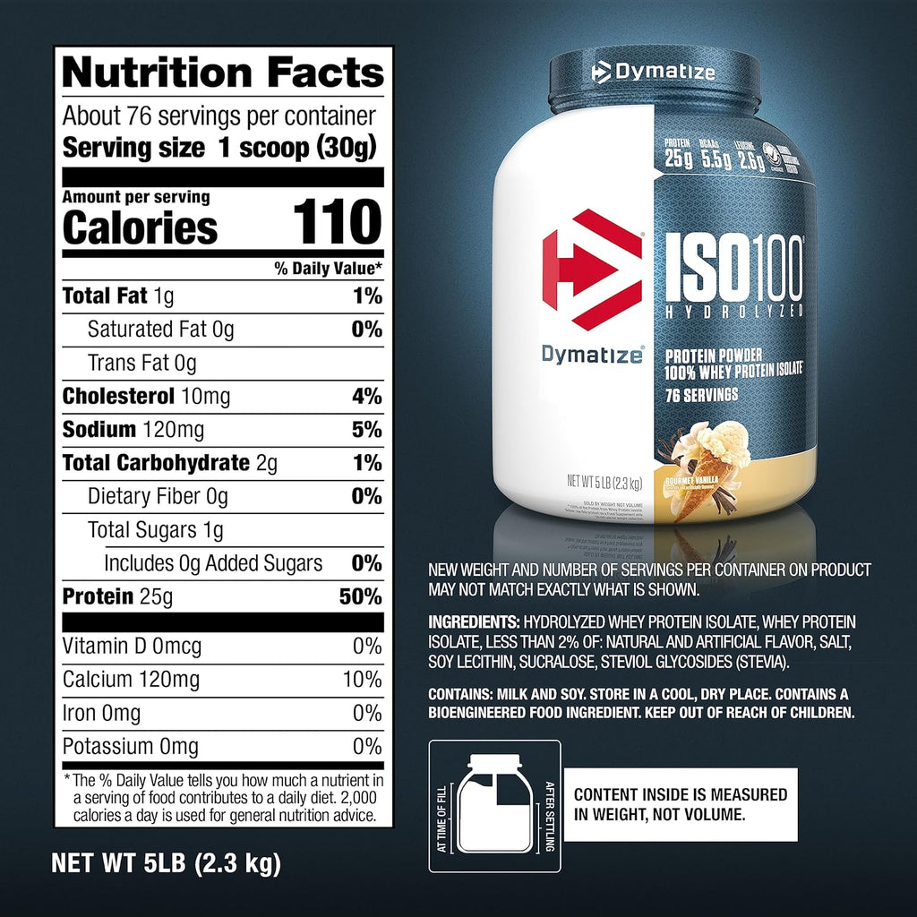 Dymatize ISO 100 Hydrolized Protein Powder