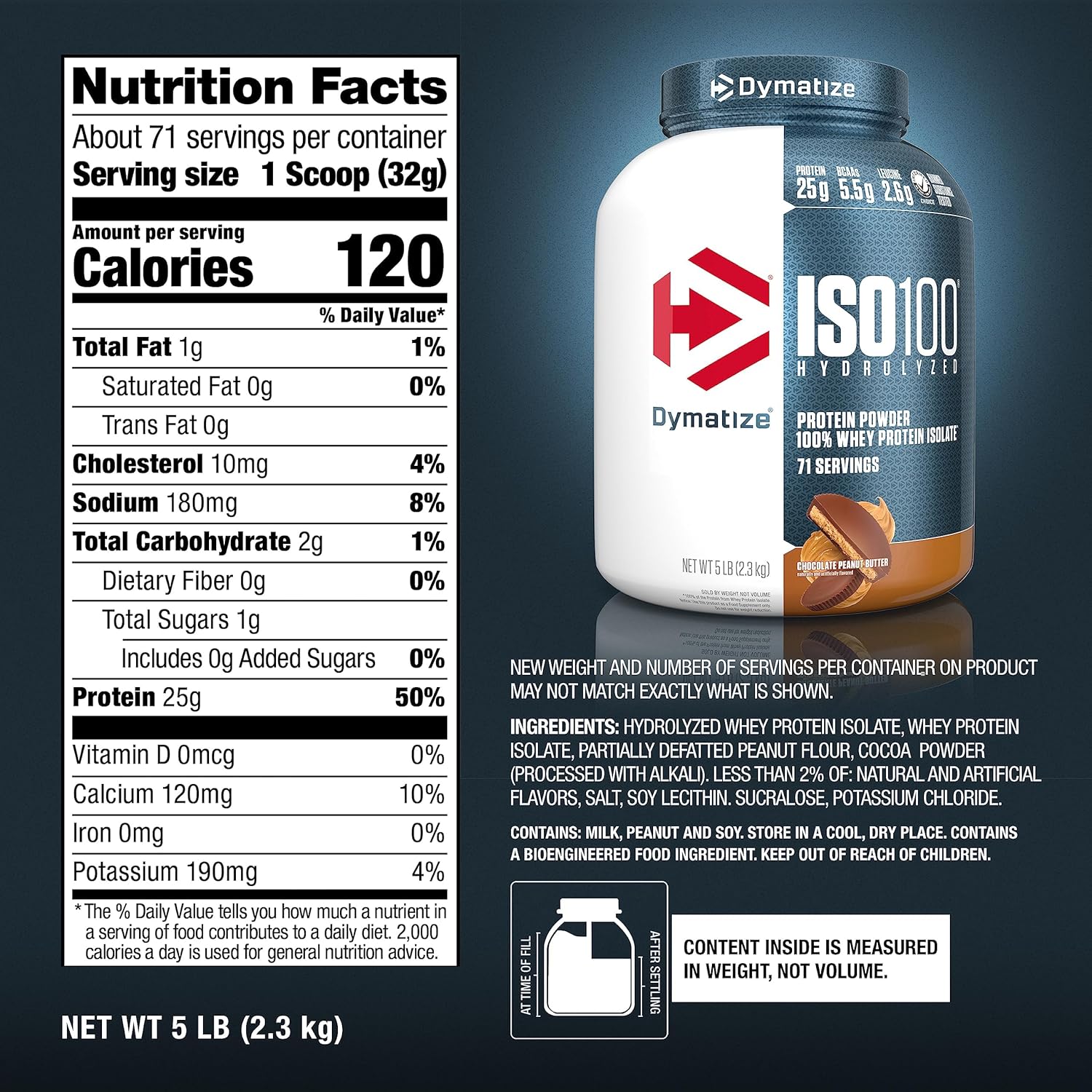 Dymatize ISO 100 Hydrolized Protein Powder