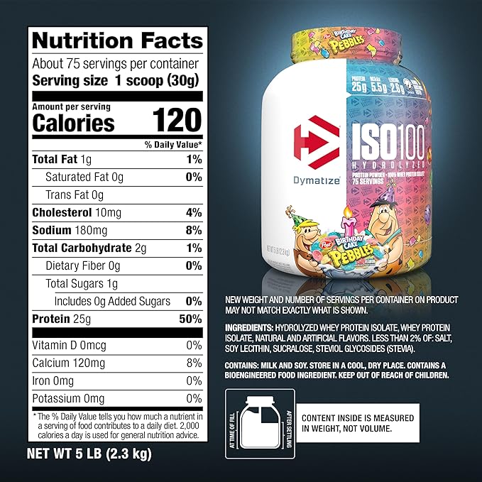 Dymatize ISO 100 Hydrolized Protein Powder
